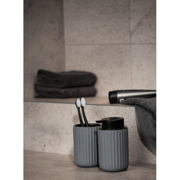 Szary ceramiczny kubek na szczoteczki do zębów Wenko Belluno-image-1