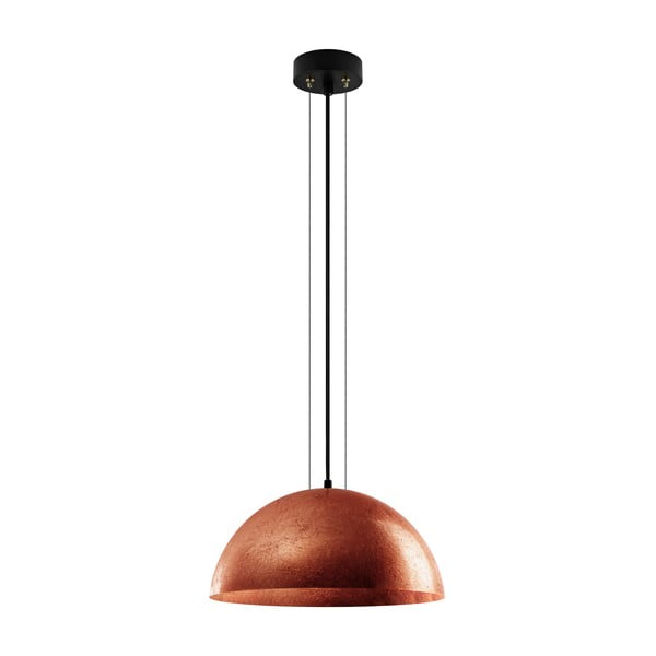 Lampa wisząca w kolorze miedzi Bulb Attack Cuatro, średnica 40 cm