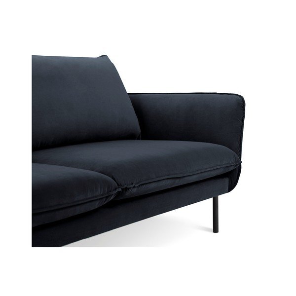 Ciemnoniebieska aksamitna sofa Cosmopolitan Design Vienna, 230 cm-image-3