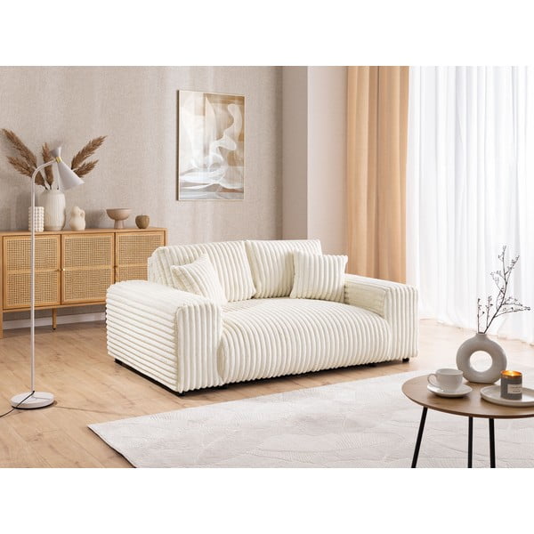 Kremowa sztruksowa sofa 178 cm Justin – Ropez-image-4