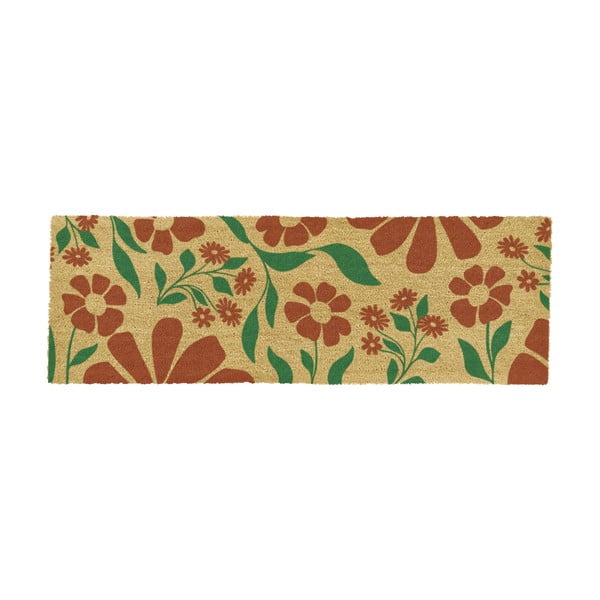 Wycieraczka z włókna kokosowego 40x120 cm Red & Green Floral – Artsy Doormats