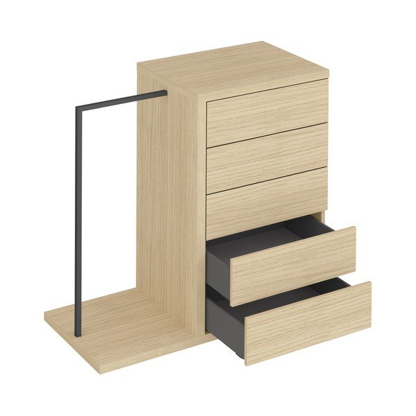 Niska szafa w dekorze dębu 105x113 cm Hugo – TemaHome-image-3