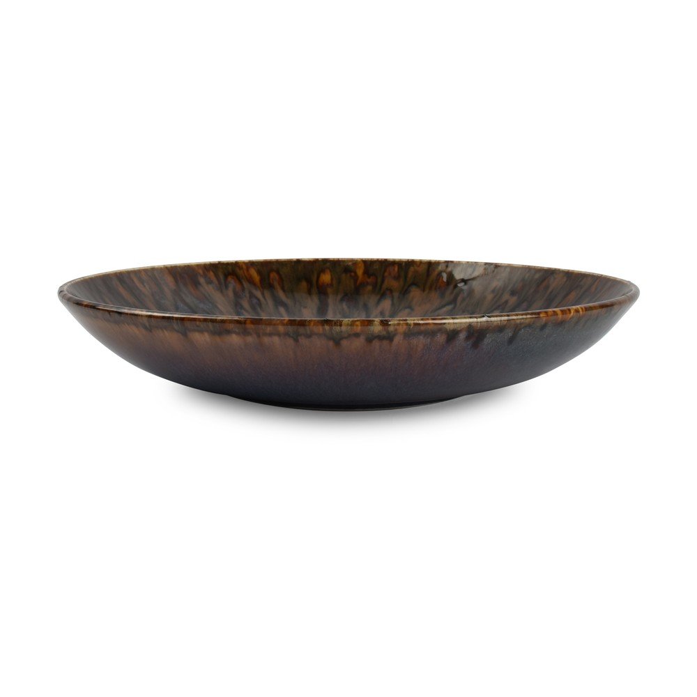 Brązowy głęboki porcelanowy talerz ø 26 cm Resto – BonBistro (zdjęcie 3)