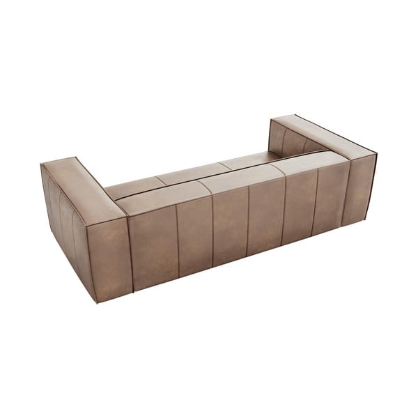 Jasnobrązowa skórzana sofa 227 cm Madame – Windsor & Co Sofas-image-4