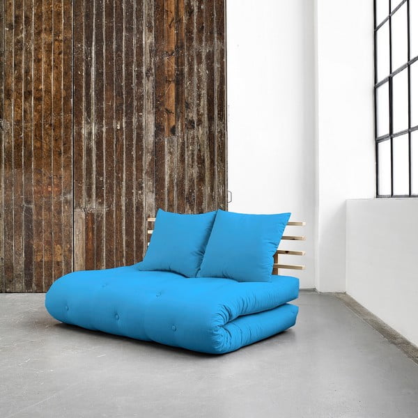 Sofa rozkładana Karup Shin Sano Natur/Horizon Blue