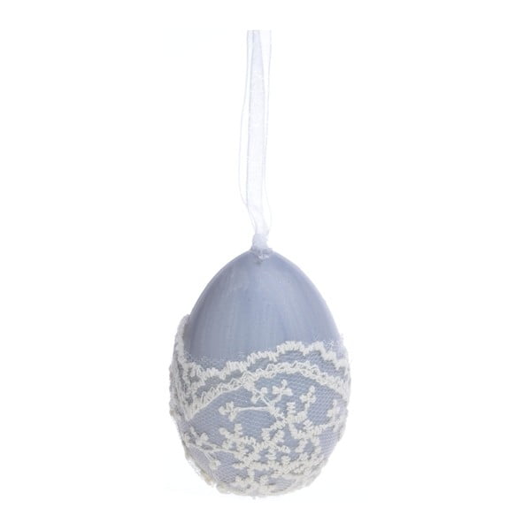 Szare jajko dekoracyjne Ewax Egg Lace