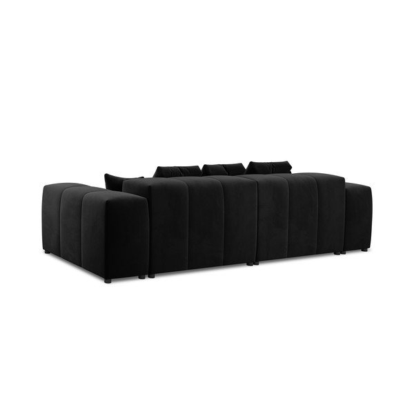 Czarna aksamitna sofa 320 cm Rome Velvet – Cosmopolitan Design-image-3