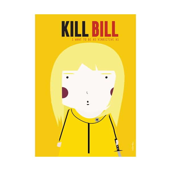 Plakat NiñaSilla Kill Bill, 21x42 cm