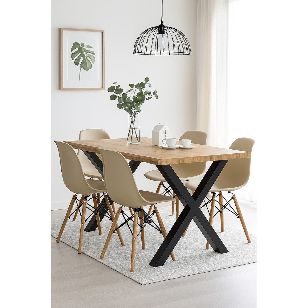 Stół w dekorze dębu 90x160 cm Kora – Bonami Essentials (zdjęcie 6)