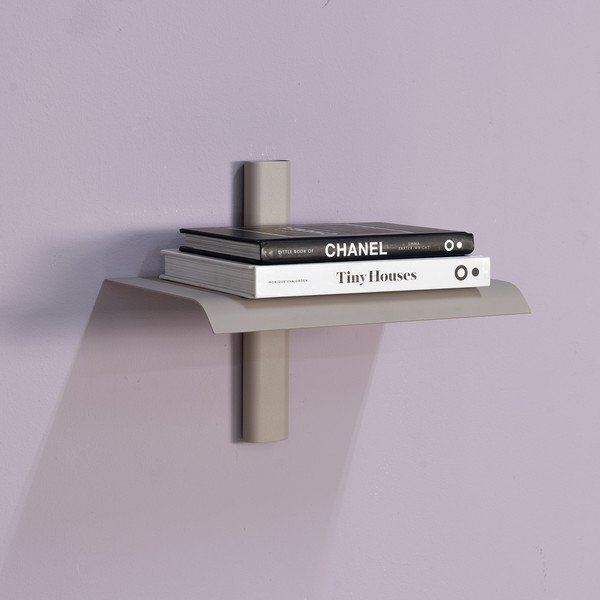 Szarobrązowa metalowa półka 28 cm Hola – Spinder Design-image-1