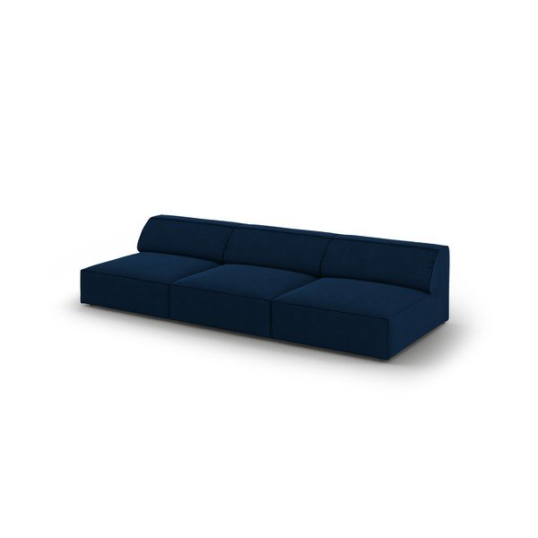 Ciemnoniebieska aksamitna sofa 240 cm Jodie – Micadoni Home-image-4