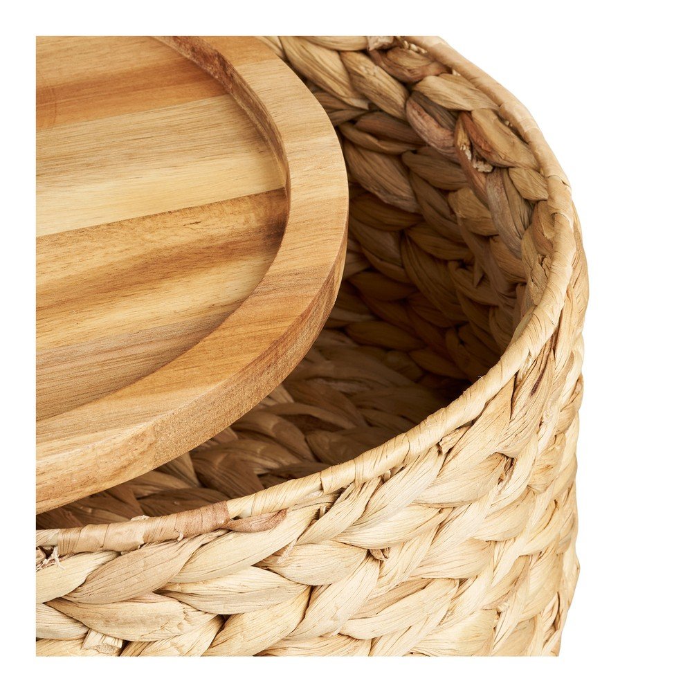 Koszyki z hiacyntu wodnego zestaw 3 szt. ø 30x15 cm Botofte – House Nordic (zdjęcie 4)