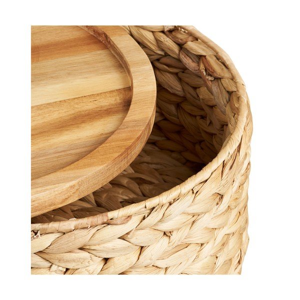 Koszyki zestaw 3 szt. z hiacyntu wodnego ø 30x15 cm Botofte – House Nordic-image-3