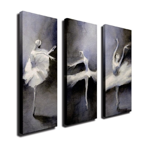 3-częściowy obraz na płótnie Ballet