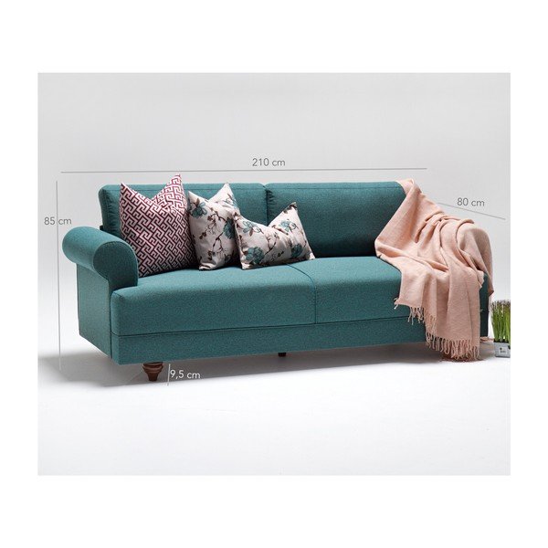 Turkusowa sofa Balcab Home Karin-image-4