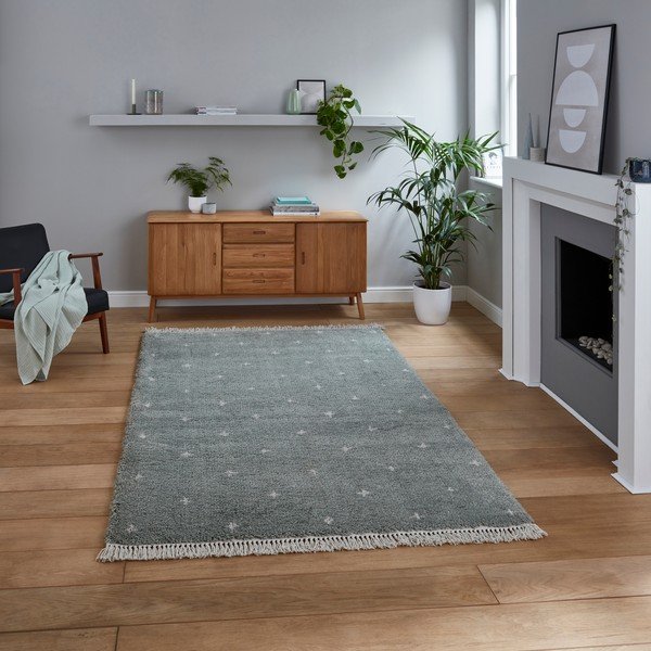 Szary dywan Think Rugs Boho Dots, 160x220 cm-image-1