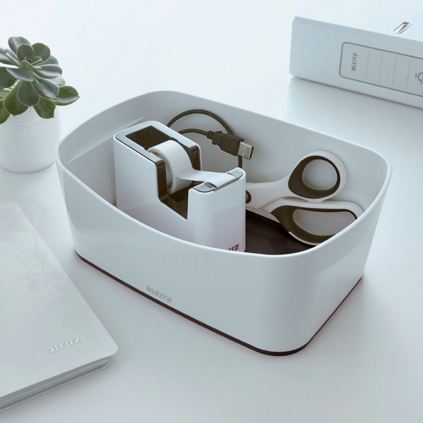 Biało-czarny pojemnik Leitz MyBox, dł. 24,5 cm-image-1