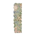 Zielony wełniany chodnik tkany ręcznie 60x230 cm Bryony Shaped Floral – Flair Rugs