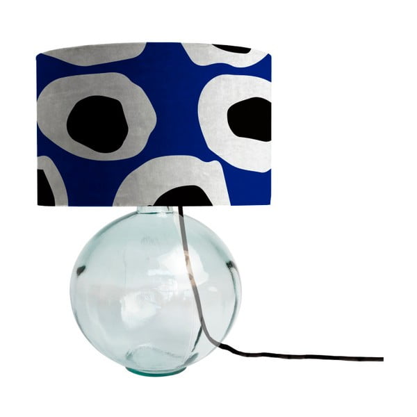 Lampa z ręcznie dmuchanego szkła z aksamitnym kloszem Velvet Atelier Cell