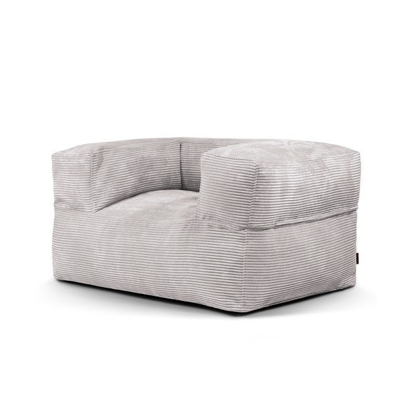 Jasnoszary sztruksowy worek do siedzenia MooG – SLOWDOWN