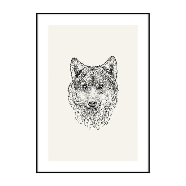 Plakat Imagioo Wolf Ilu, 40x30 cm