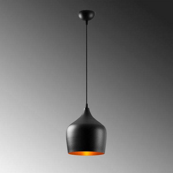 Czarna lampa wisząca z metalowym kloszem ø 22 cm Dodo – Opviq lights-image-3
