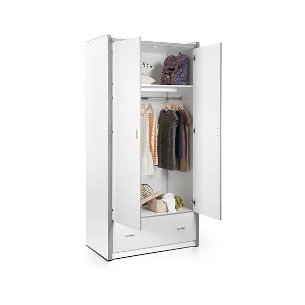Biała szafa Vipack Bonny, 202x96,5 cm-image-1