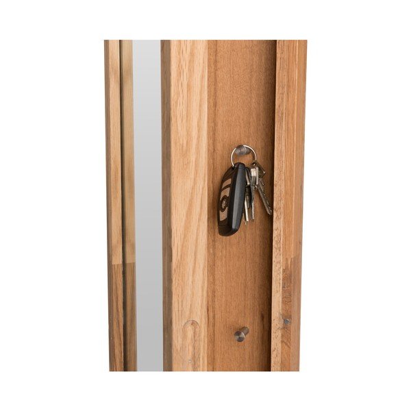 Szafka z drewna dębowego na klucze z lustrem Rowico Sol-image-2