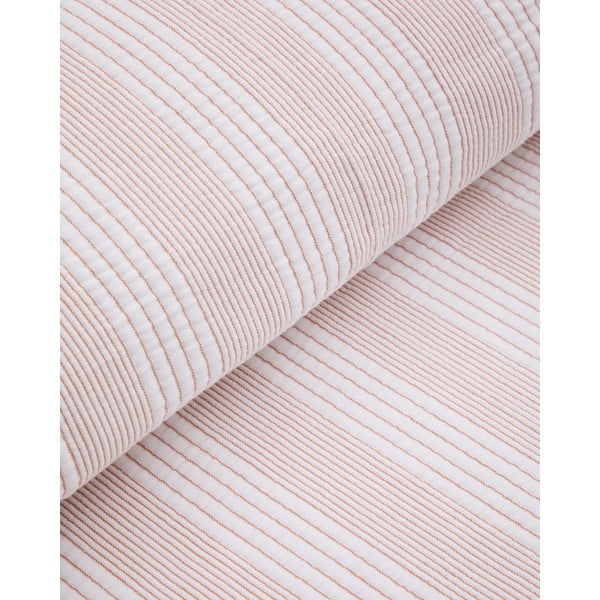 Czerwono-biała bawełniana narzuta pikowana 240x260 cm Macie – Kave Home-image-2