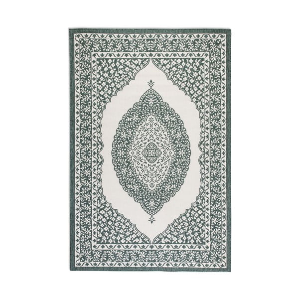 Zielono-kremowy dywan odpowiedni na zewnątrz 80x150 cm Gemini – Elle Decoration