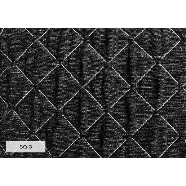 Czarne tapicerowane łóżko dwuosobowe ze schowkiem i stelażem 160x200 cm Sleepy Luna – Miuform-image-4