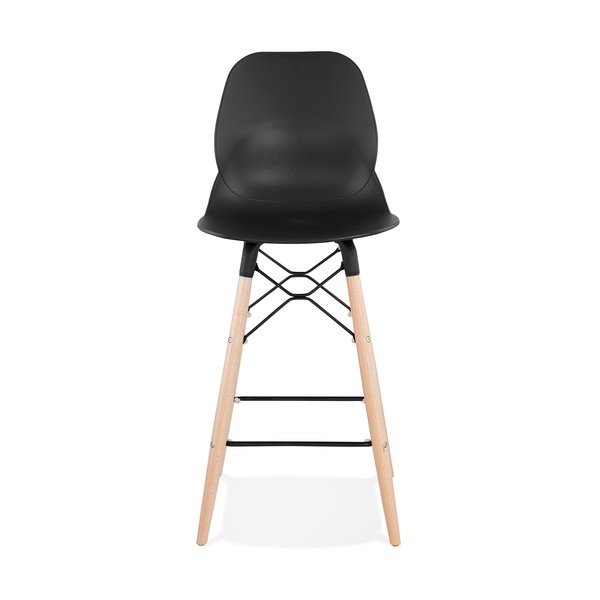 Czarny hoker Kokoon Marcel Mini, wys. siedziska 68 cm-image-1