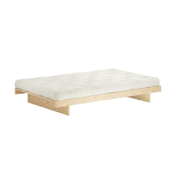 Naturalne łóżko z litego drewna sosnowego ze stelażem 90x200 cm Kanso – Karup Design-image-3