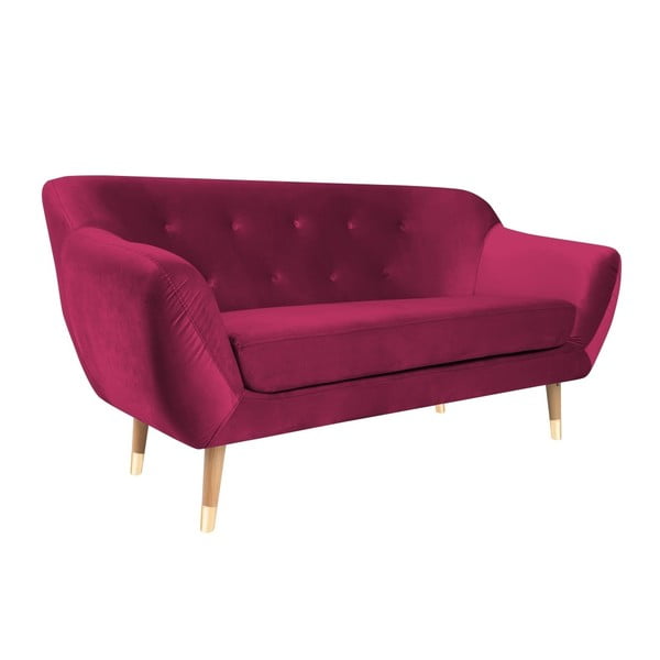 Różowa sofa 2-osobowa Mazzini Sofas Amelie-image-3