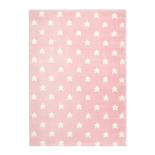 Różowy dywan dziecięcy Happy Rugs Stardust, 80x150 cm