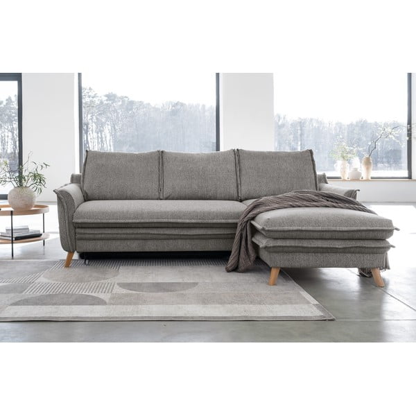 Szary rozkładany narożnik (prawostronny) Charming Charlie – Miuform-image-1