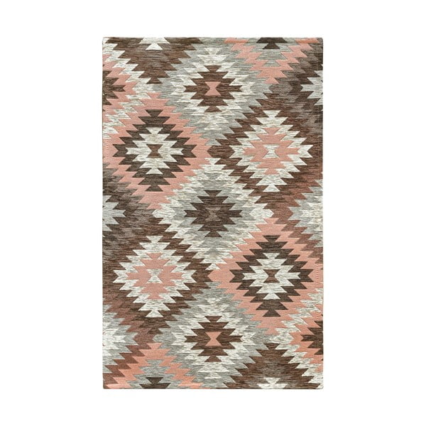 Różowo-brązowy chodnik odpowiedni do prania 55x190 cm Avana Rosa – Floorita