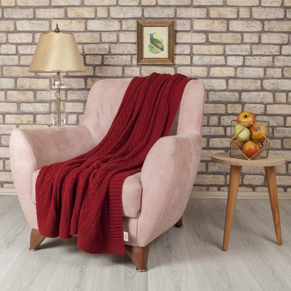 Czerwona narzuta Homemania Decor Marina, 130x170 cm-image-1