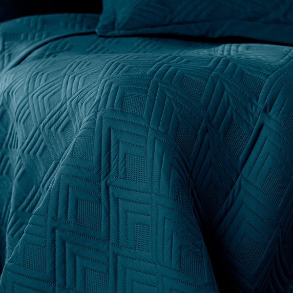 Morska narzuta pikowana z mikrowłókna 220x240 cm Ophelia – Restilo-image-2