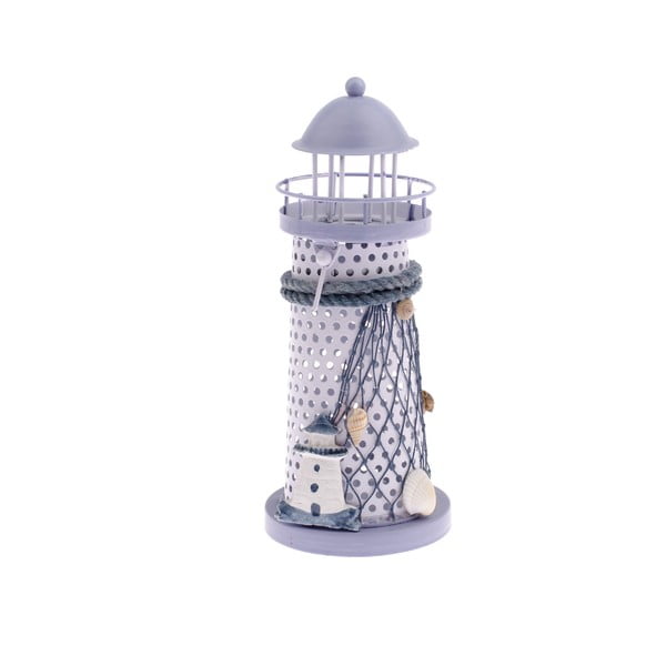Jasnofioletowy świecznik Dakls Lighthouse, wys. 18,5 cm