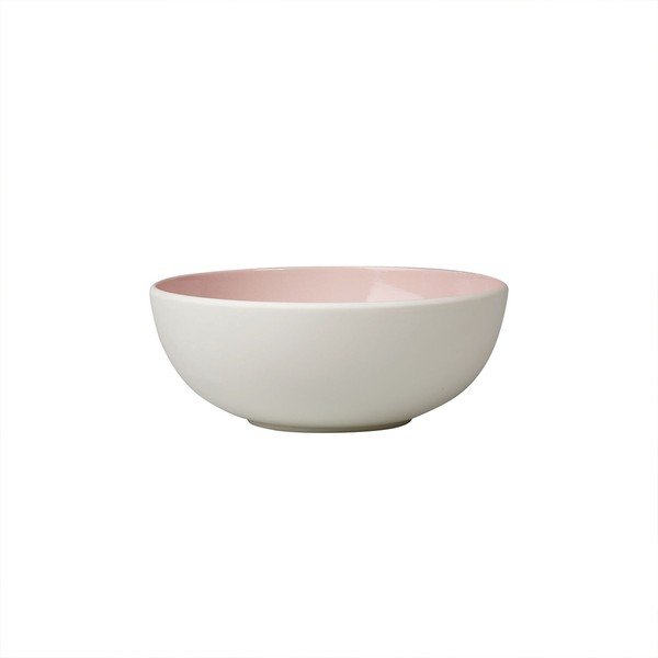 Biało-różowa porcelanowa miska Villeroy & Boch Uni, 850 ml