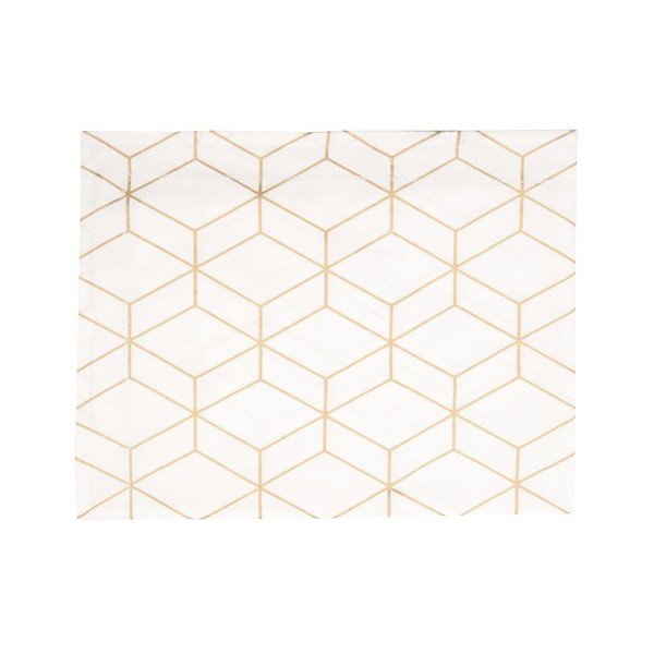 Obrus Hexagon White, 140x220 cm-image-1