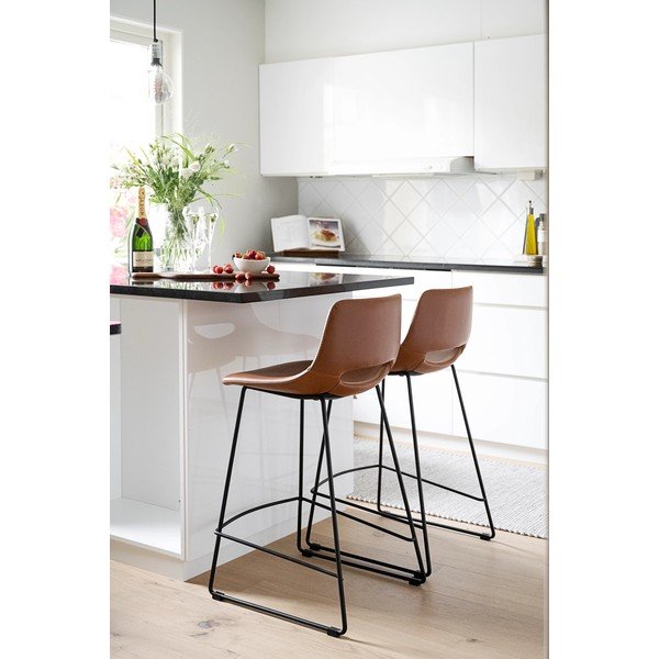 Koniakowe hokery zestaw 2 szt. 89 cm Manning – Rowico-image-1