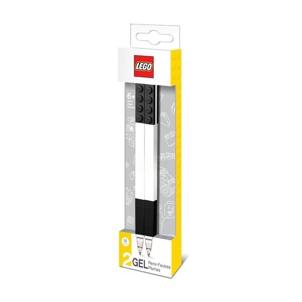 Komplet 2 czarnych długopisów żelowych LEGO®-image-1