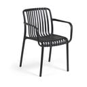 Czarne krzesło ogrodowe Kave Home Isabellini