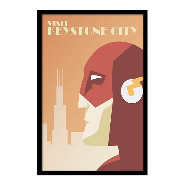 Plakat Visit Keystone City, 35x30 cm