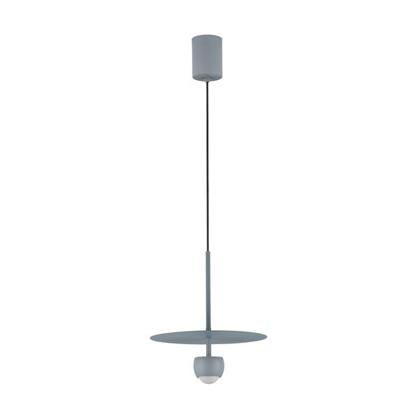 Szaroniebieska aluminiowa lampa wisząca LED ø 30 cm Edem – Nova Luce