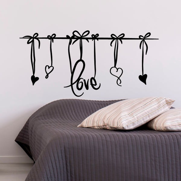 Biała naklejka Fanastick Love Headboard-image-1