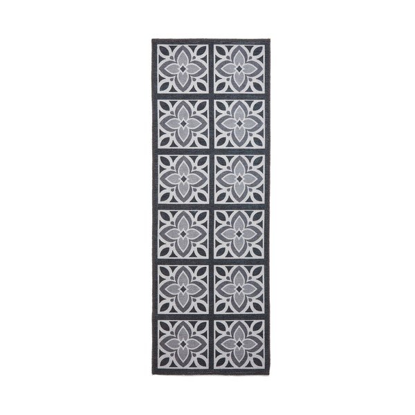 Ciemnoszary chodnik odpowiedni do prania 76x230 cm Victoria Grey – Think Rugs