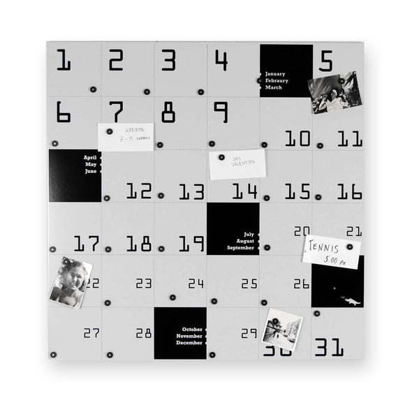 Kalendarz magnetyczny Remember, 80x80 cm